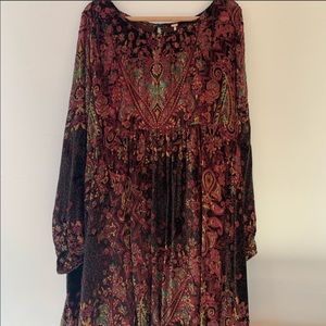 Free People Velvet mini dress